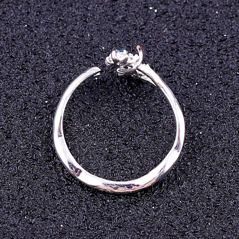 Anime Your Name Kimi no Na wa taki Miyamizu Mitsuha Silver Color Open Ring Wedding Statement Rings Jewelry Gifts For Women Girls |