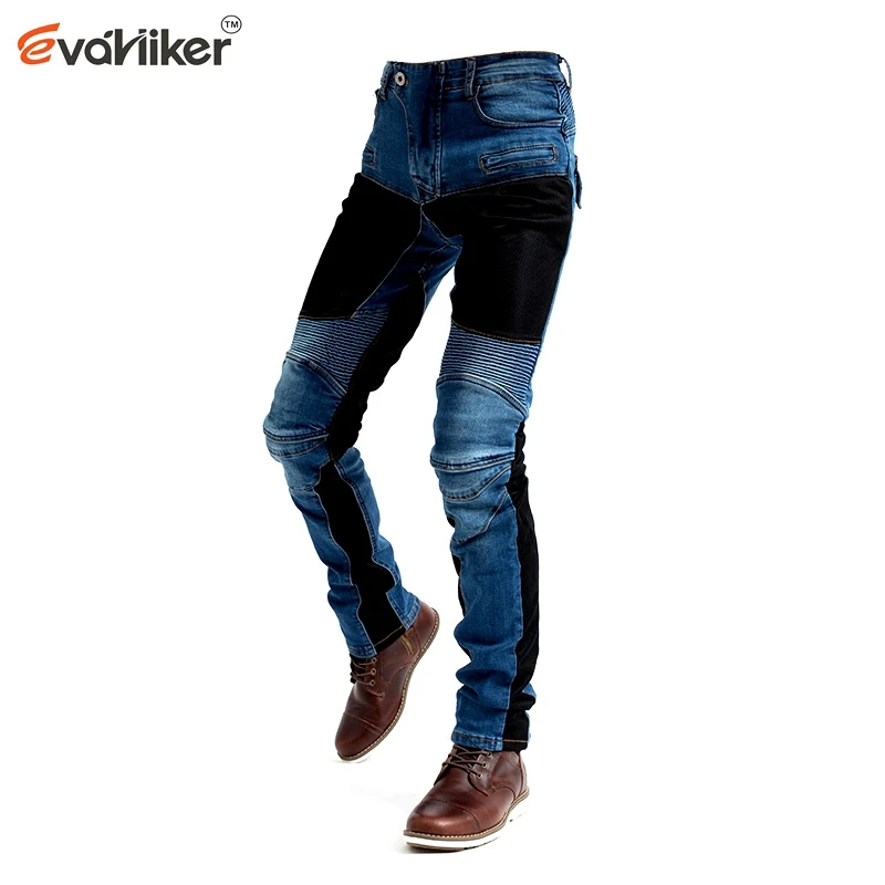 PK719 black Jeans Leisure Motorcycle Men's Outdoor Jean Ventilation and ventilation With vents cycling Pants Protect Equip | Автомобили