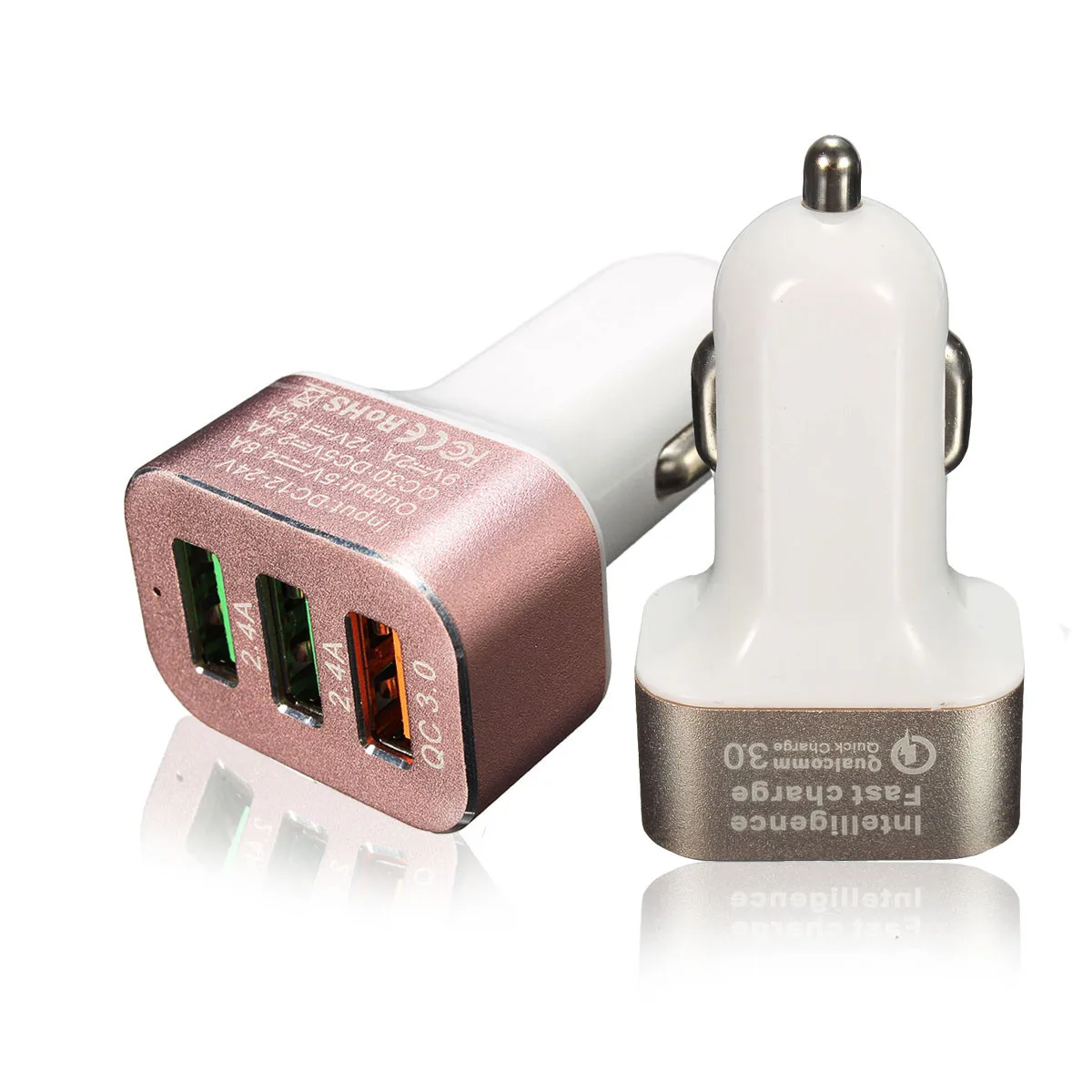

24W 3 USB Charger Quick Charge QC 3.0 Fast USB Car Charger Fast Charging Charger For Phone DC 5V 2.4A Adapter