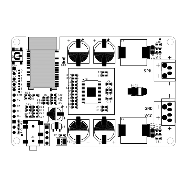 Усилитель мощности TPA3116 100 Вт Bluetooth 5 0 аудиоплата усилитель AUX моно динамик порт Sup