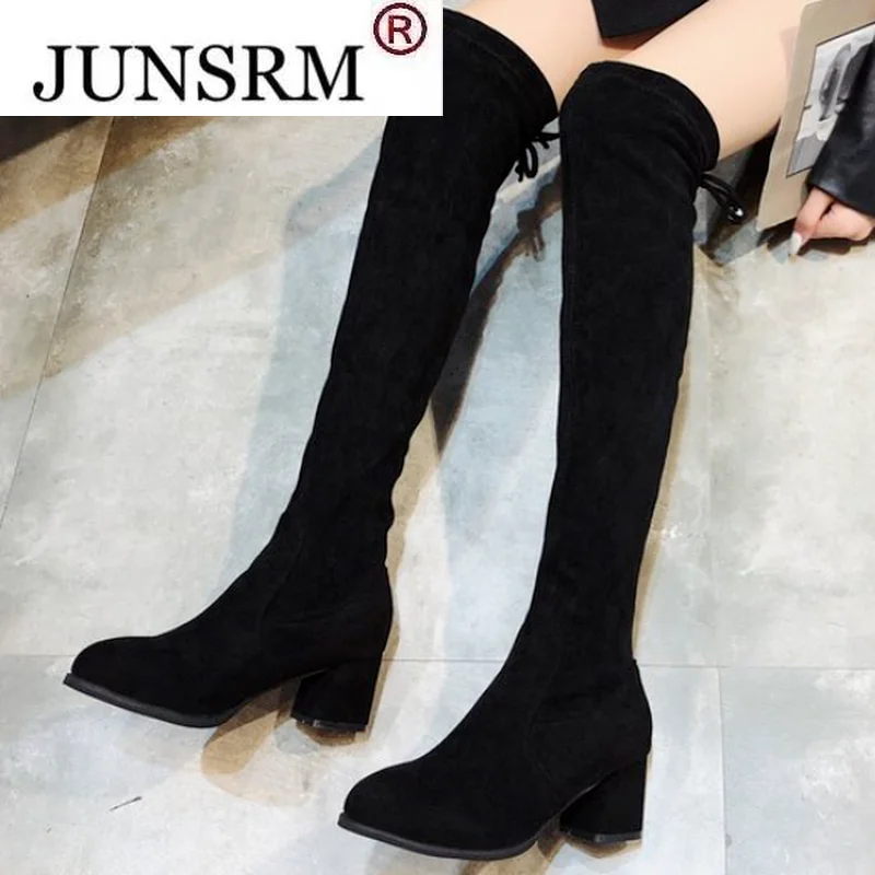 Осень 2021 замшевые стильные облегающие удобные привлекательные длинные сапоги