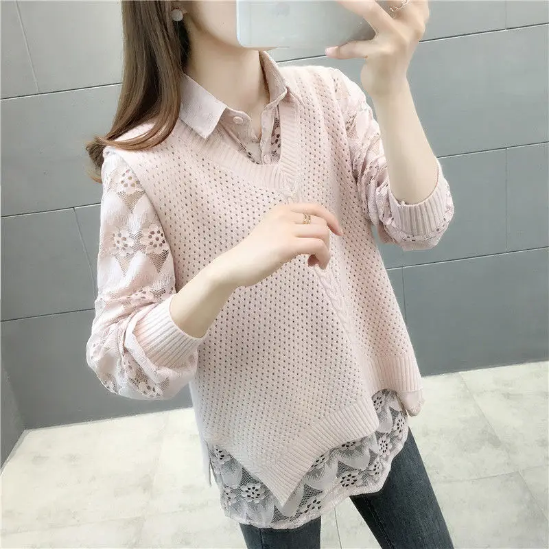 

Fashion Sweater Long Sleeve Ladies Tops Cotton O-neck Women's Casual Sweatshirt one