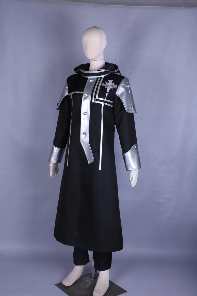Унисекс японские костюмы для косплея аниме Cos D.Gray-man Allen Walker черная церковная