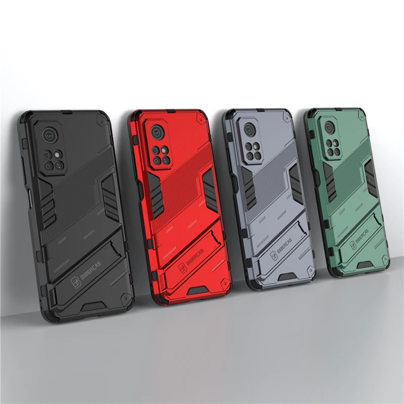 For Xiaomi Mi 10T Pro Cover For Mi 10T Pro Case Punk Shockproof Kickstand Fashion Holder Back Cover For Mi 10T Pro Lite Fundas