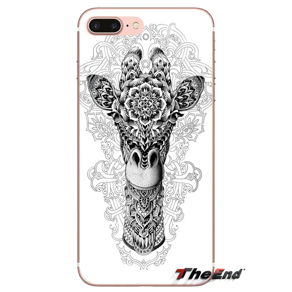 For Xiaomi Redmi 4A S2 Note 3 3S 4 4X 5 Plus 6 7 6A Pro Pocophone F1 giraffes cute animal Transparent Soft Shell Covers |