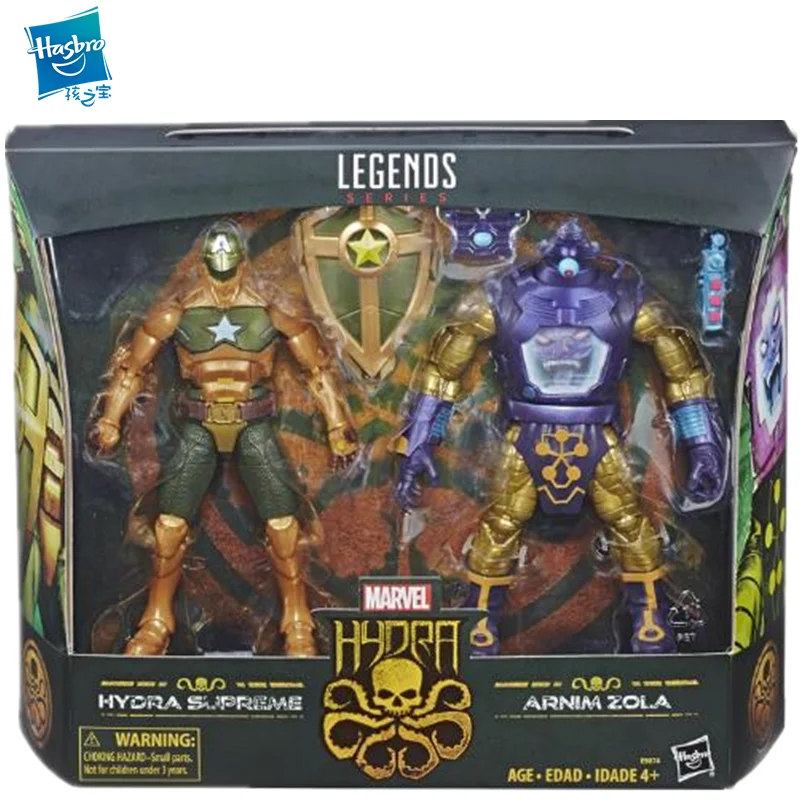 

Hasbro Детская Игрушка Мстители Marvel 6-дюймовая легендарная Гидра капитан и доктор зола 2-х человек комбинированная фигурка кукла игрушка модел...