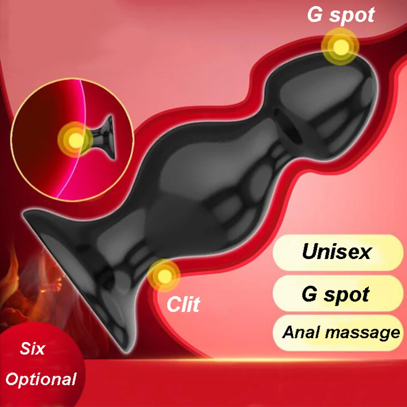 Анальная пробка с бусинами 6 типов анальная для массажа точки G фаллоимитатор без