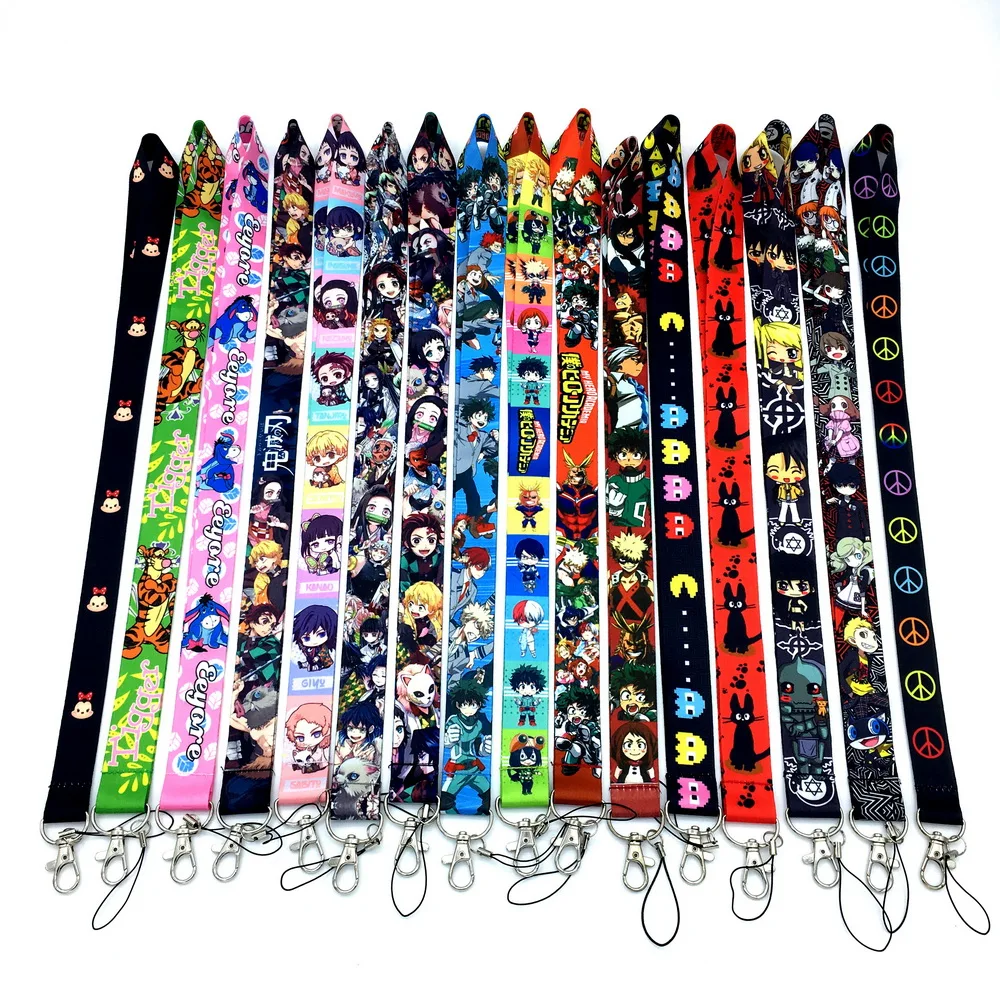 Новая игра мультфильм Kimetsu no Yaiba Persona5 My Hero academic Lanyard Id бейдж держатель брелоки