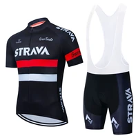 black strava cycling jersey set mtb uniform bike clothing ropa ciclismo bicycle wear clothes mens short sports maillot culotte