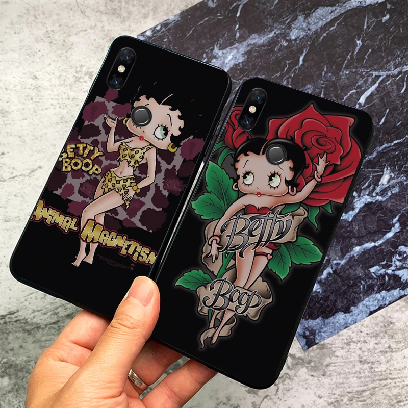 Мягкий ТПУ силиконовый чехол для телефона Betty Boop huawei Honor 8 9 7X 6A 7A 7C Lite Note 10 lite 20 + Pro