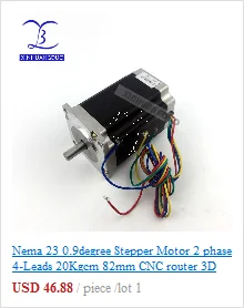 Nema 23 шаговый двигатель 2 фазы 4-Leads 270 Oz-in/180Ncm 76 мм CNC 3d принтер 23HS8430 1,8 deg XINHUANGDUO