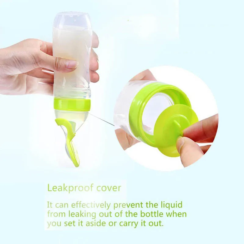 Сжималка для кормления новорожденного ребенка мягкая силиконовая ложка