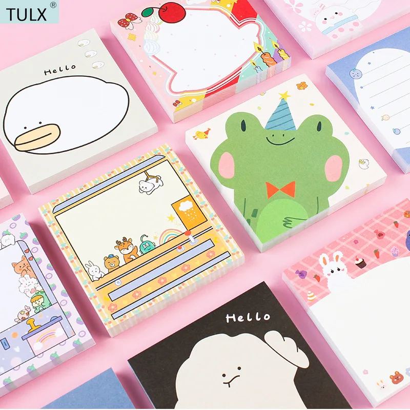 

A.J.BB stationery japanese stationery kawaii decor memo pad sticky notes korean stationary memo pads cute school supplies