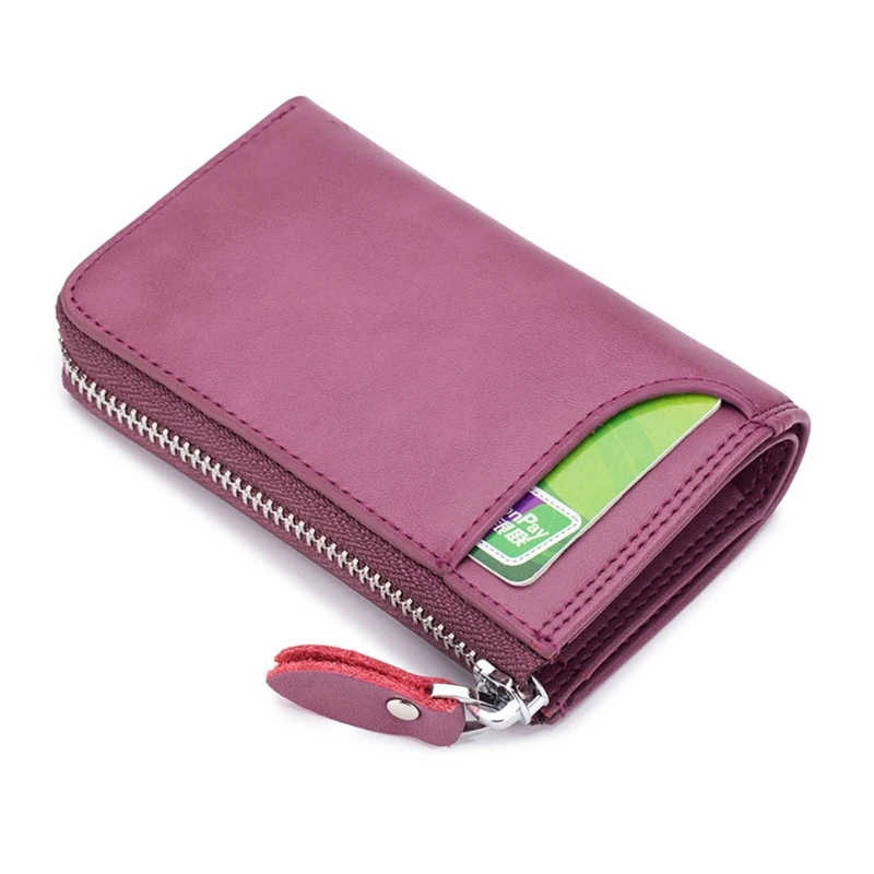 

PU Leather Wallet with 6 Hooks Credit Card Holder Coin Purse Key Case Pocket Pouch Organizer