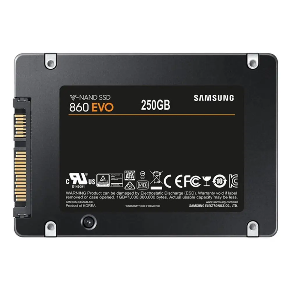 Оригинальный samsung SSD 860 EVO внутренний 250 ГБ 500 1 ТБ 2 Государственный жесткий диск HDD