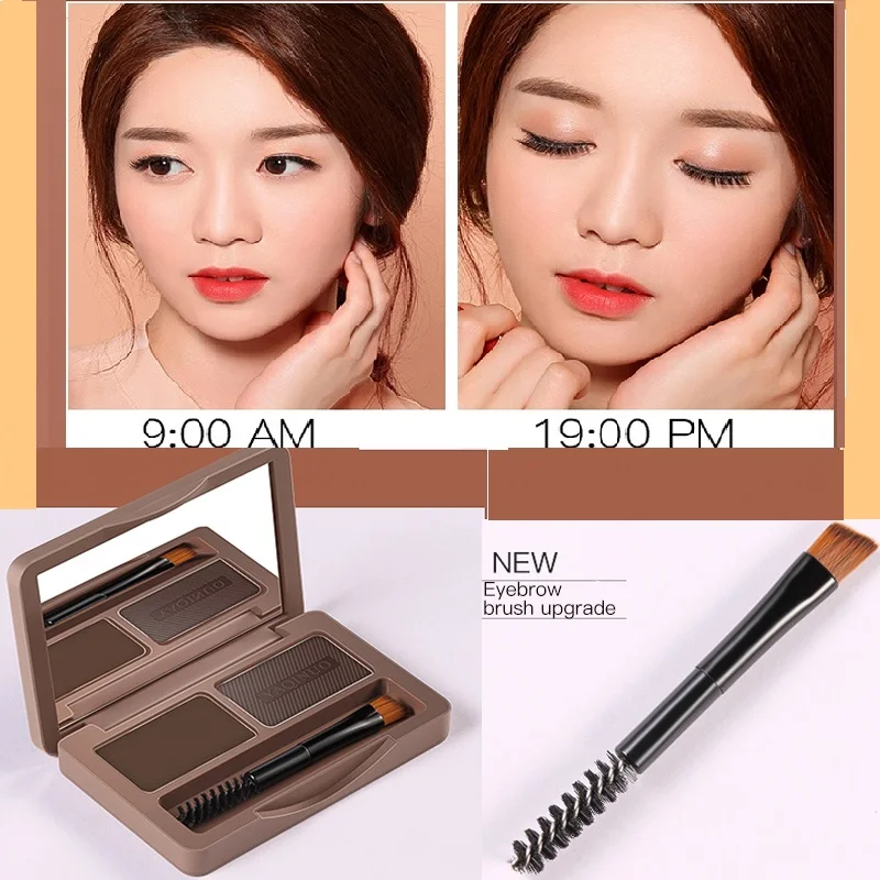 Новинка 2 цвета тени для век пудра макияжа пирожные водостойкие палитра теней