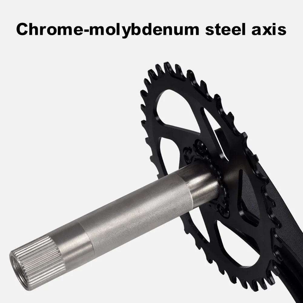 

Single Speed Crankset 32/34/36/38T 170mm Crank Arm 68-73mm Bottom Bracket For Mountain Bike