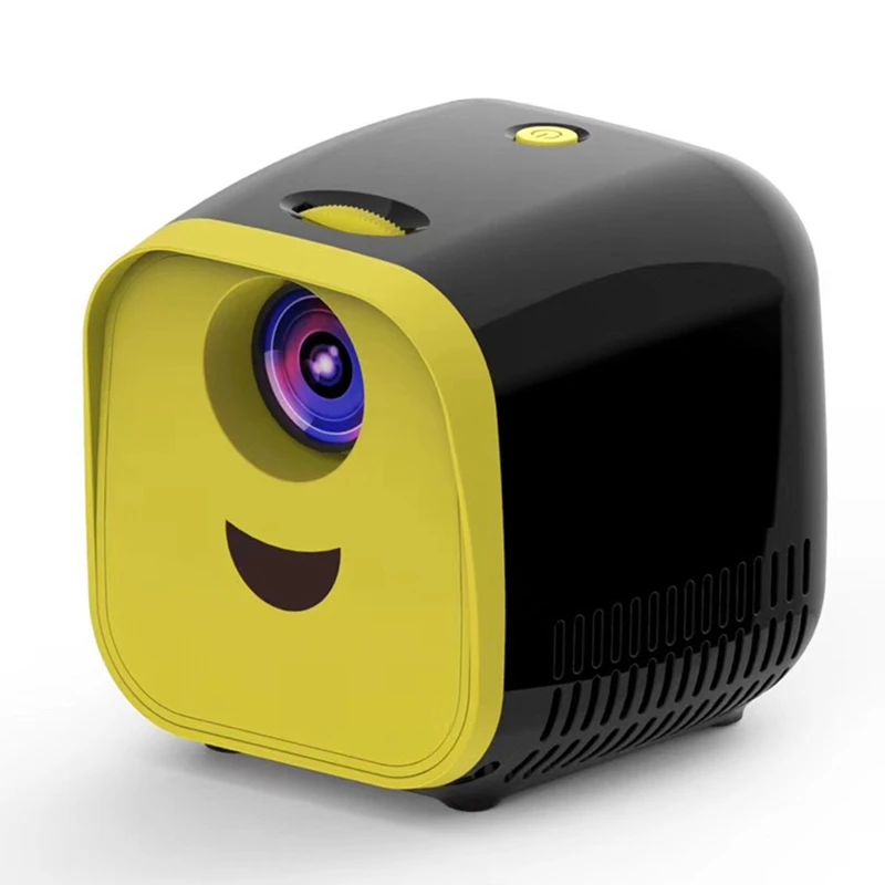 

L1 Projector Mini Home Kids Portable LED Projector 480P 2000LED Lumens, Support 1080P(EU Plug)
