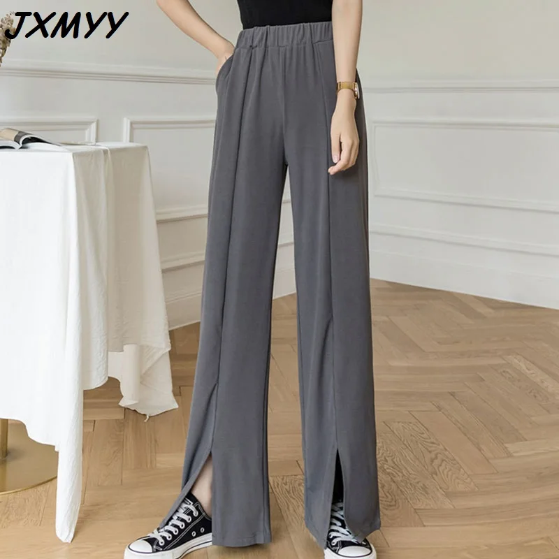 Брюки JXMYY женские с широкими штанинами свободные повседневные штаны из вискозы