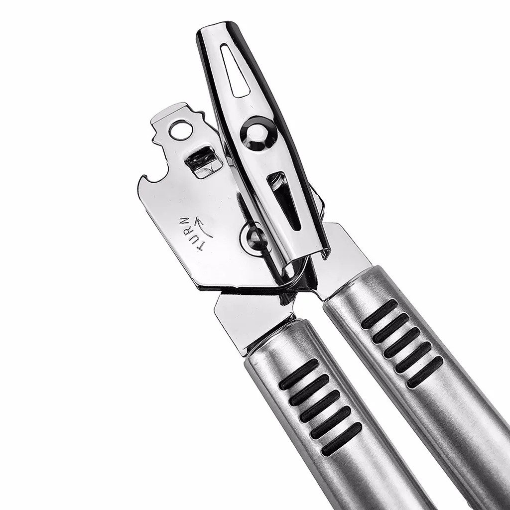 Нержавеющая сталь ручной консервный нож 3 в 1 Еда безопасный для удобного
