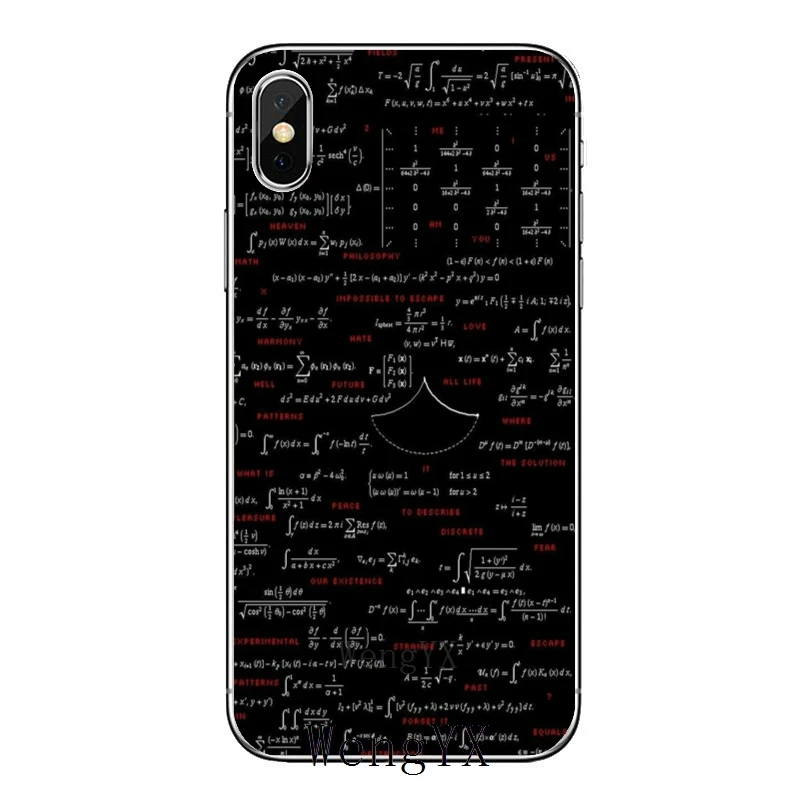 Мягкий силиконовый чехол для телефона математическая формула iPhone 11 Pro XS Max XR X 8 7 6 6S