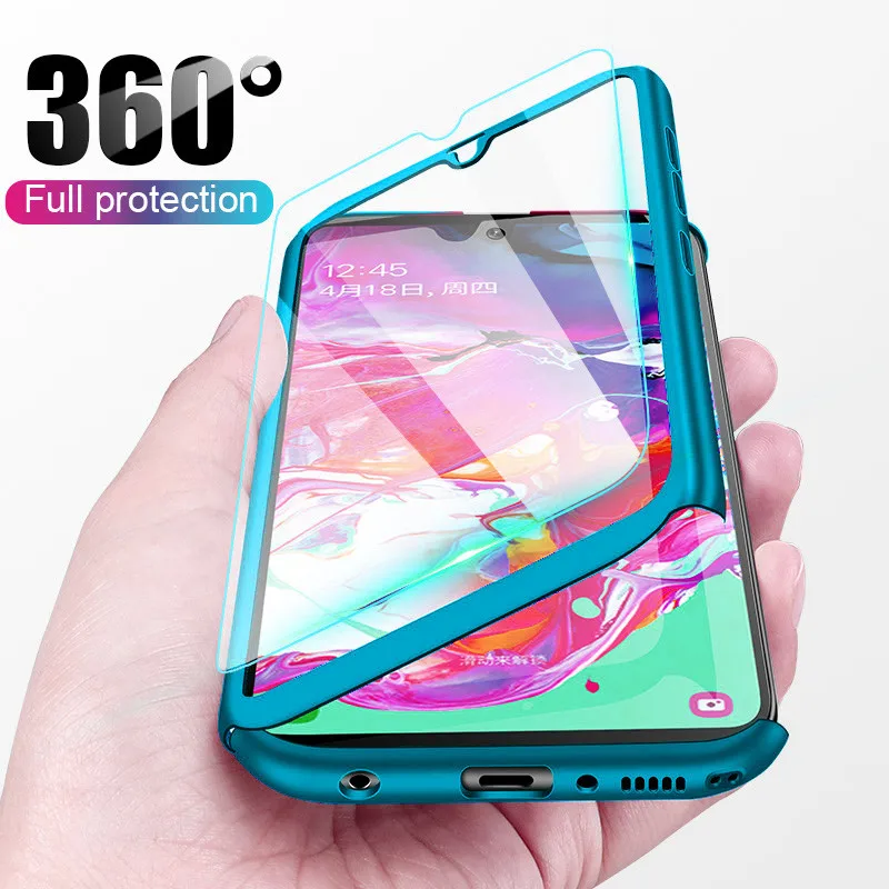360 Full Protective Phone Case For Huawei p20 p30lite y5 y6 y7 2019 Honor 20 9x Pro 8 9 10 Lite 8S 8A 20i 10i 8x | Мобильные
