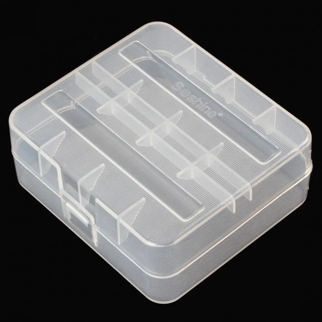 Soshine портативный жесткий пластиковый чехол-держатель для хранения 2x26650 батарей |