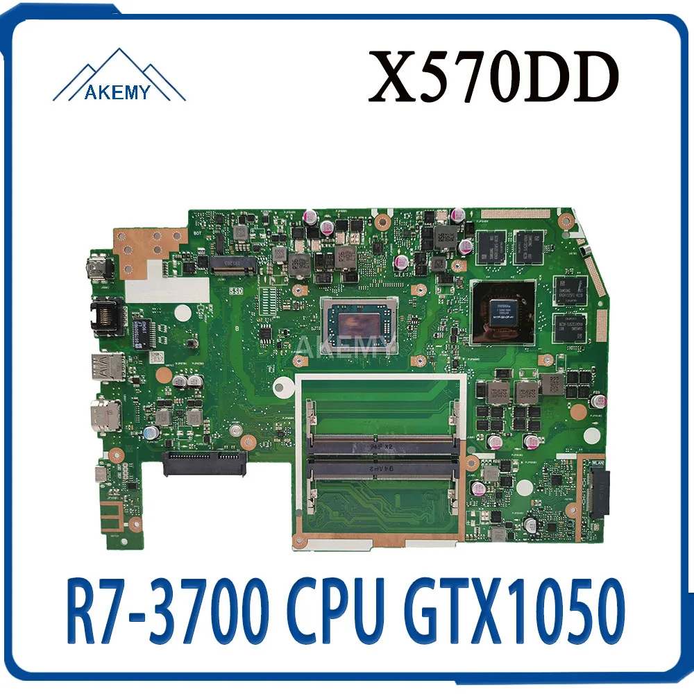 

X570DD Motherboard For Asus TUF YX570D YX570DD X570D X570DD Laptop motherboard Mainboard R7-3700 CPU GTX1050 GPU