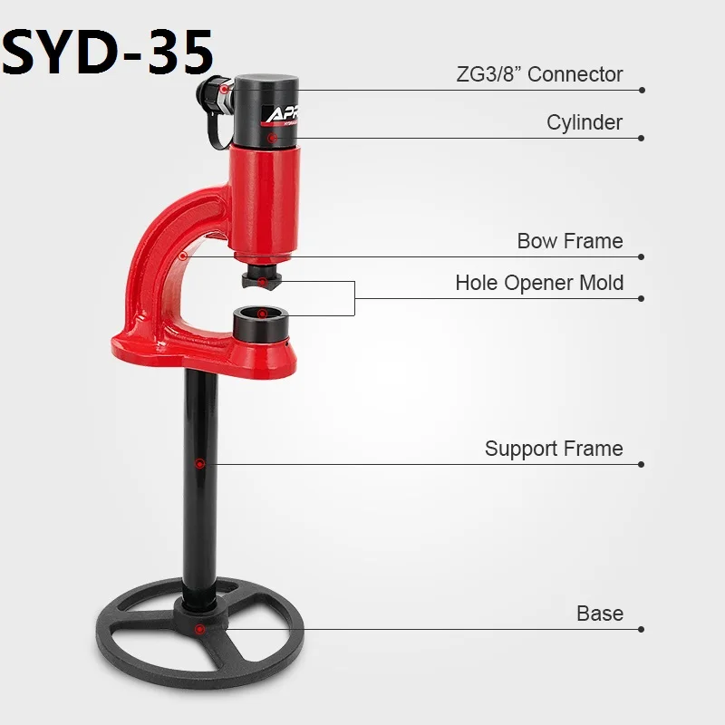 

SYD-35 Entirety Hydraulic Punching Machine Sink Tray Stainles Steel Water Basin Manual Hole Opener Mold Configuration One Of Six