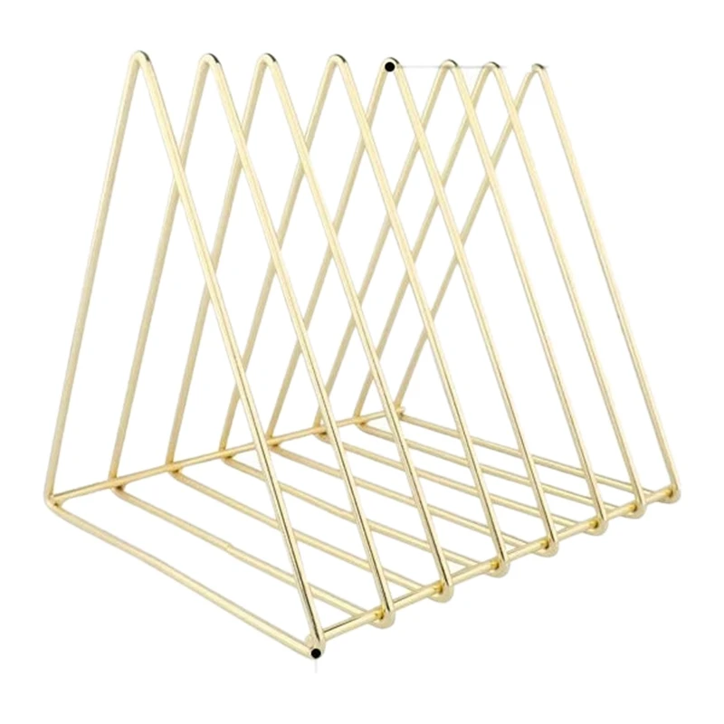 

Magazine Holder Desktop File Sorting Rack 9 Slots Triple-Cornered Shape, Size 10.23 Inches (About 26 Cm)