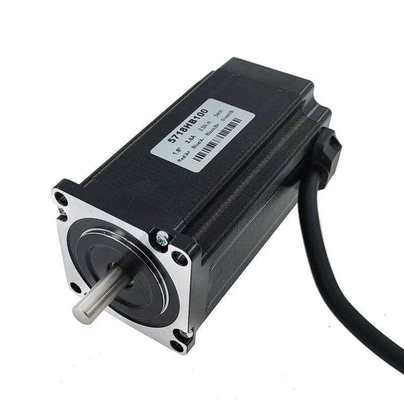 Motor Deslizante 1.8 Graus 3.6a 2.5n. m 100 mm Fase Híbrido Driver Motor Nema 23 Passo Motor 57byg Motor de passo