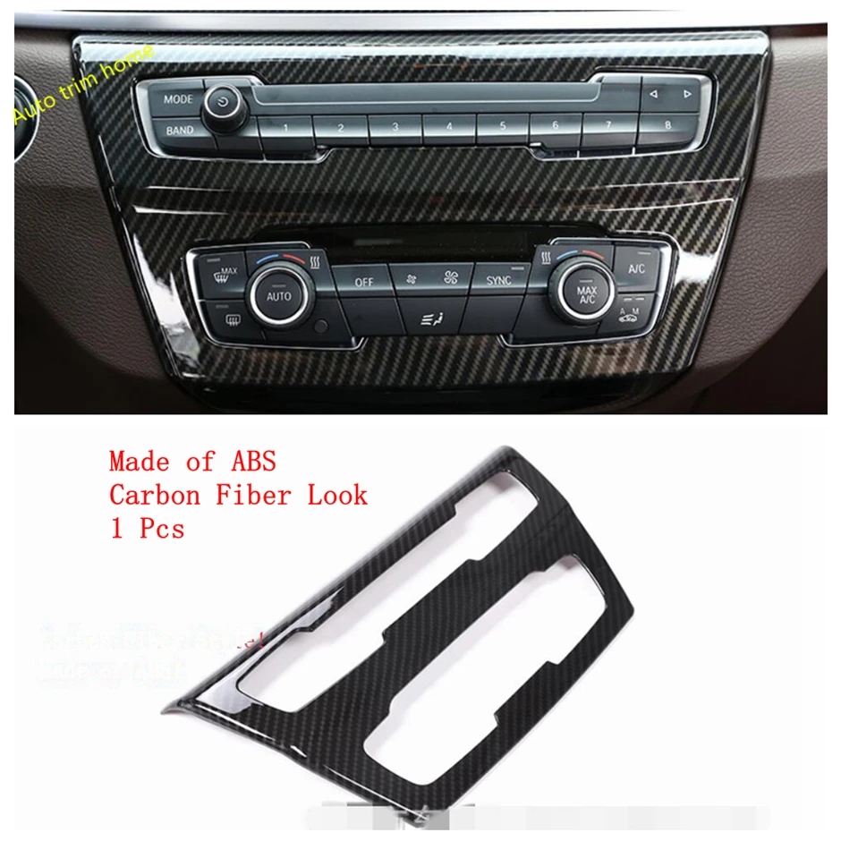 

Lapetus Carbon Fiber Look Interior Refit Kit For BMW X1 F48 2016 - 2020 Roof Reading Lamps / Air AC Panel / Gear Box Cover Trim