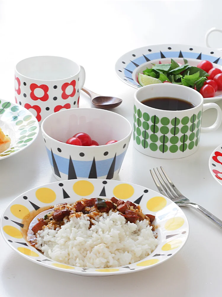 

Ceramic Dinner Steak Fresh Fruit Salad Container Snacks Plate Vegetable Soup Dish Bowl Wedding Gift 8 Inche Kitchen Tableware