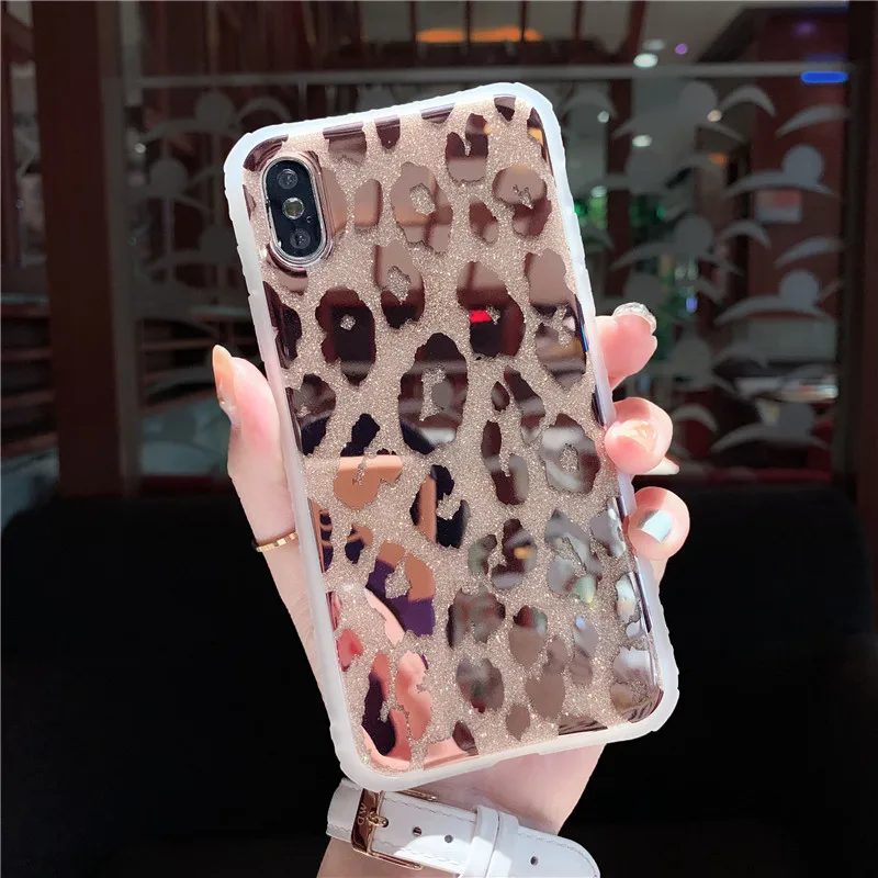 Модный Роскошный чехол для телефона с леопардовым принтом iphone 12 mini 11 Pro XS Max X XR 8 7