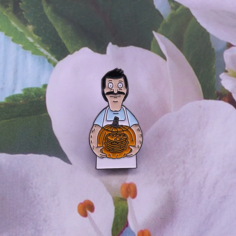 

SP448 Pumpkin Anime Figure Cartoon Pins Enamel Brooches for Women Men Lapel pin Cartoon Metal Badge Collar Jewelry Gifts