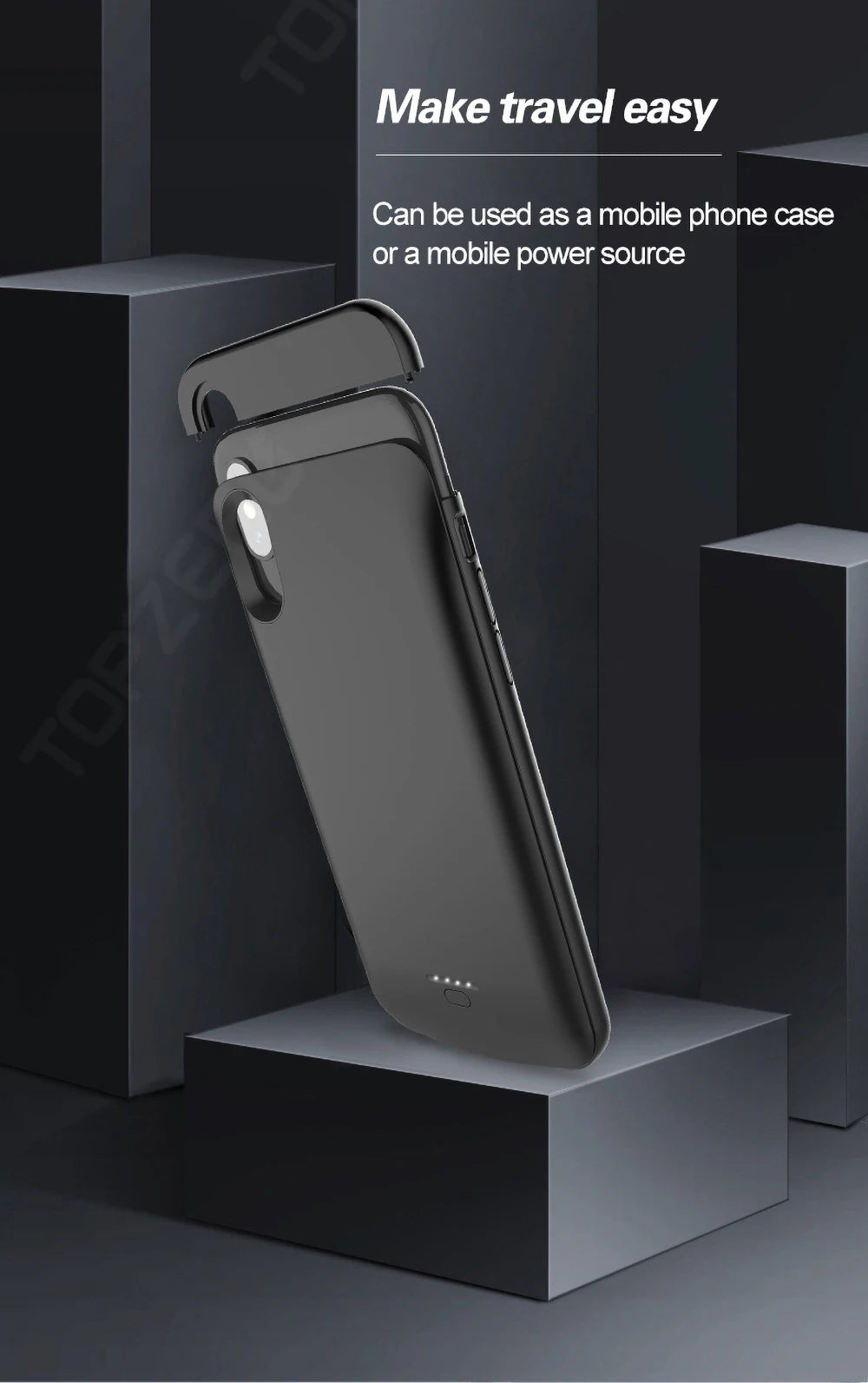 Зарядное устройство чехол для iPhone 5 5S SE 6 6S 7 8 Plus X XS XR XS MAX 11 Pro MAX Универсальное портативное зарядное устройство чехол