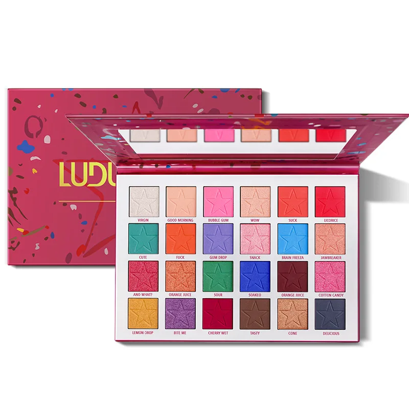 Красочные Тени для век Палитра Блеск тени макияж Голый пигмент Красный Зеленый