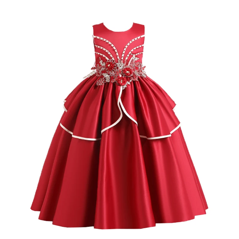 

Весеннее детское платье принцесса юбка для пианино для девочек британская Банкетная вечерняя одежда