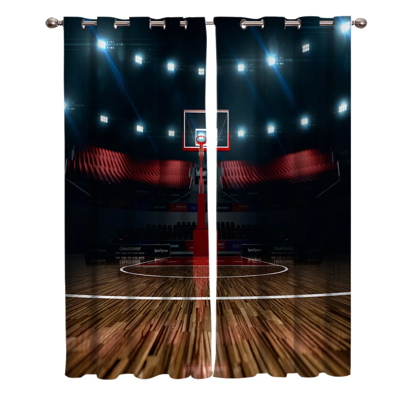 Баскетбольные площадки игры оконные занавески подзор окна шторы Жалюзи гостиной