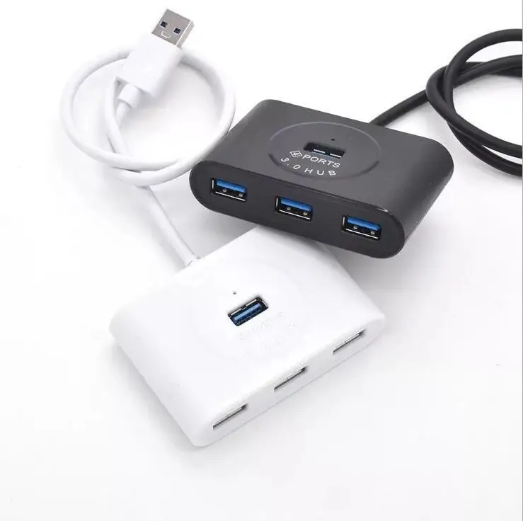 USB-концентратор 50 шт./лот 3 0 внешний 4-портовый USB-разветвитель с портом питания Micro