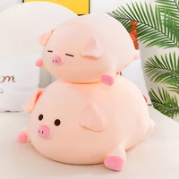cute balloon pig plush toy cartoon round pig doll stuffed animals baby toys high quality doll kawaii pillow room decoration