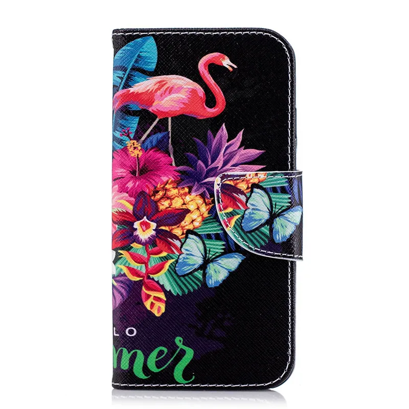 Flamingo Чехол-накладка с милой пандой для Apple iphone XS X XR 11 Pro Max 6 6S 7 8 Plus 5 5S кожаный чехол-кошелек D07Z - Цвет: Flamingo