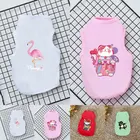 Одежда для маленьких собак, милая летняя футболка с принтом для питомцев, одежда для щенков и собак, жилет для домашних кошек, хлопковая рубашка, красочные костюмы одежды