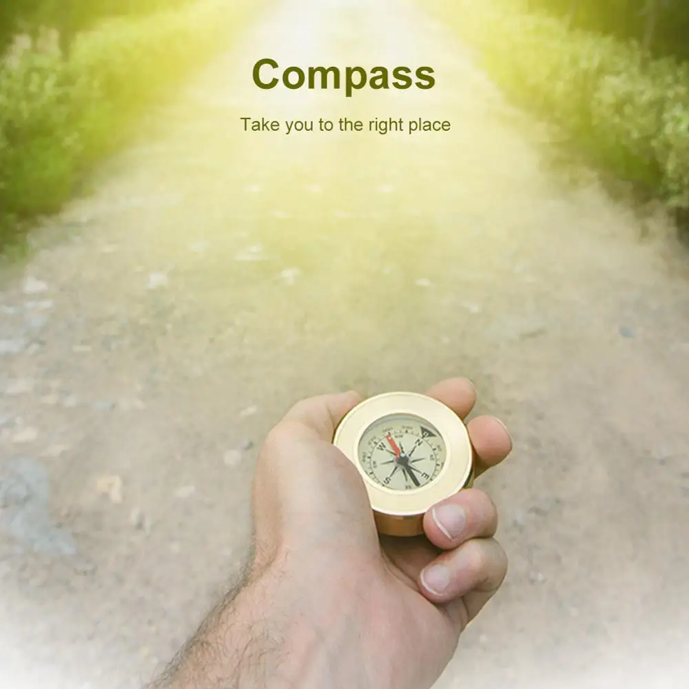 

Pocket Brass Compass Pointing Guide Navigation Hiking Camping Navigation Survival Orienteering Compass for Outdoor Activities