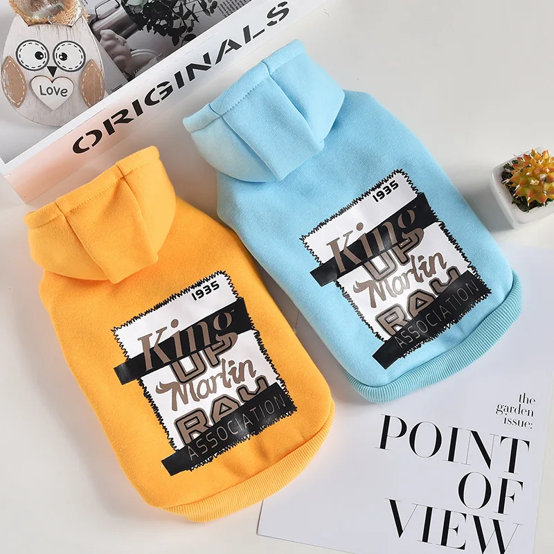 Сине желтые цвета одежда для собак на две лапы осень и зима новейший стиль с