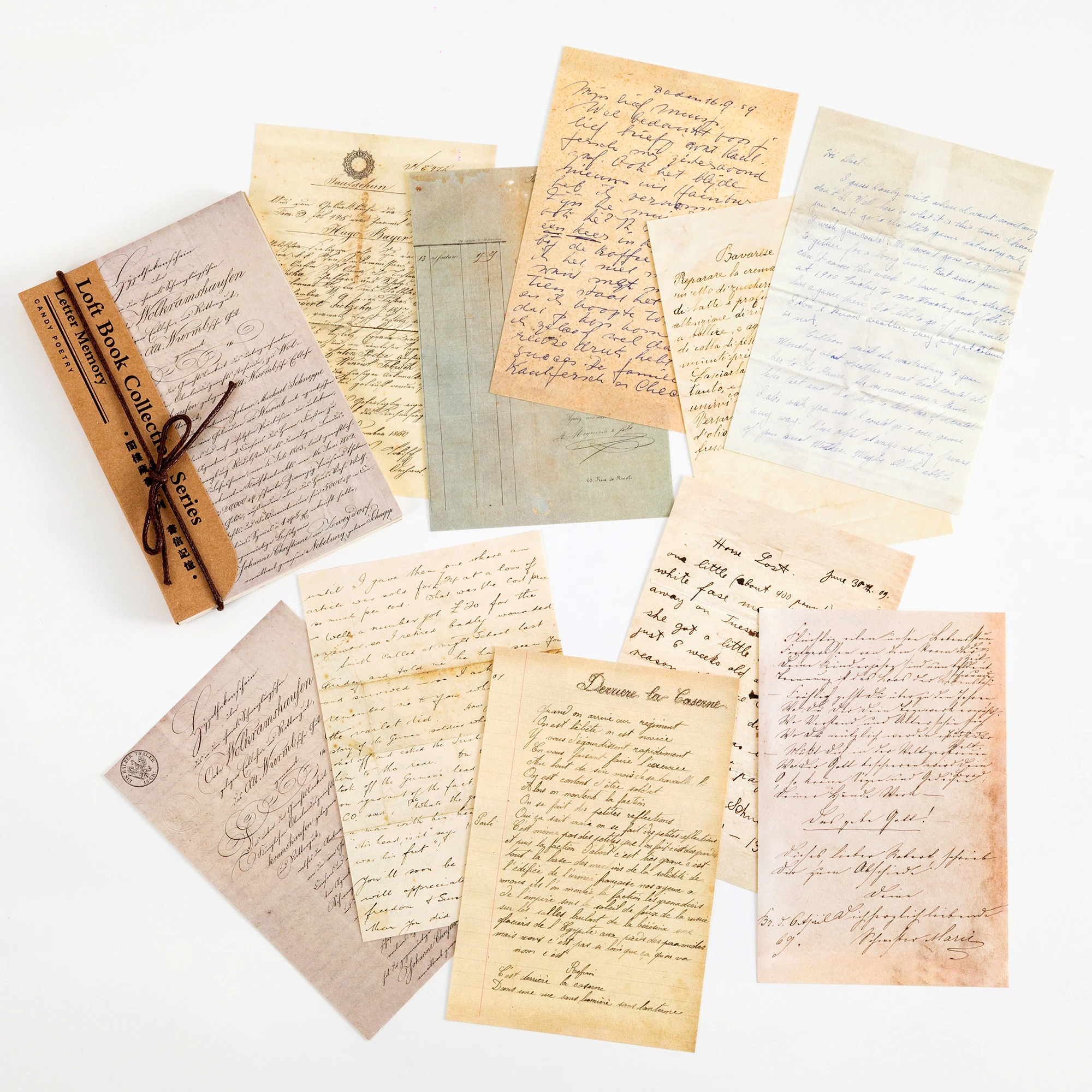 

Винтажная бумага Journamm для скрапбукинга 60 шт.