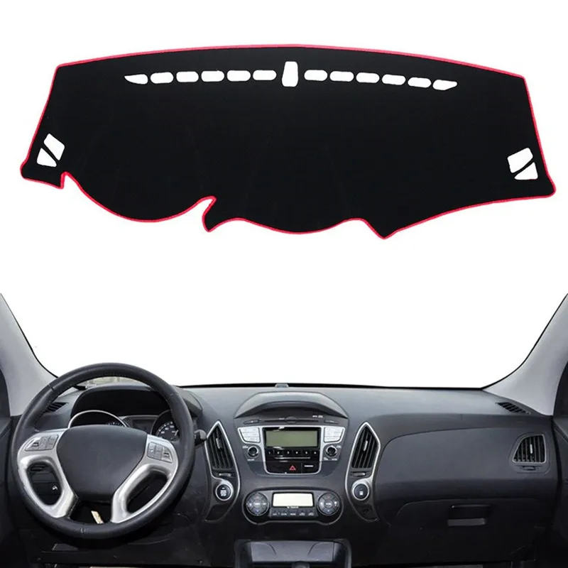 

Для Hyundai IX35 Tucson 2010-2015 приборной панели крышки коврик панель Dashmat тире Зонт инструмент ковер автомобильные аксессуары 2011 2012 2013