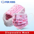 Мультфильм дети одноразовые маски 3 Слои ребенка фильтр гигиена полости рта, утолщенные Детские Уход за кожей лица маска для полости рта ушной защитный mascarillas детей