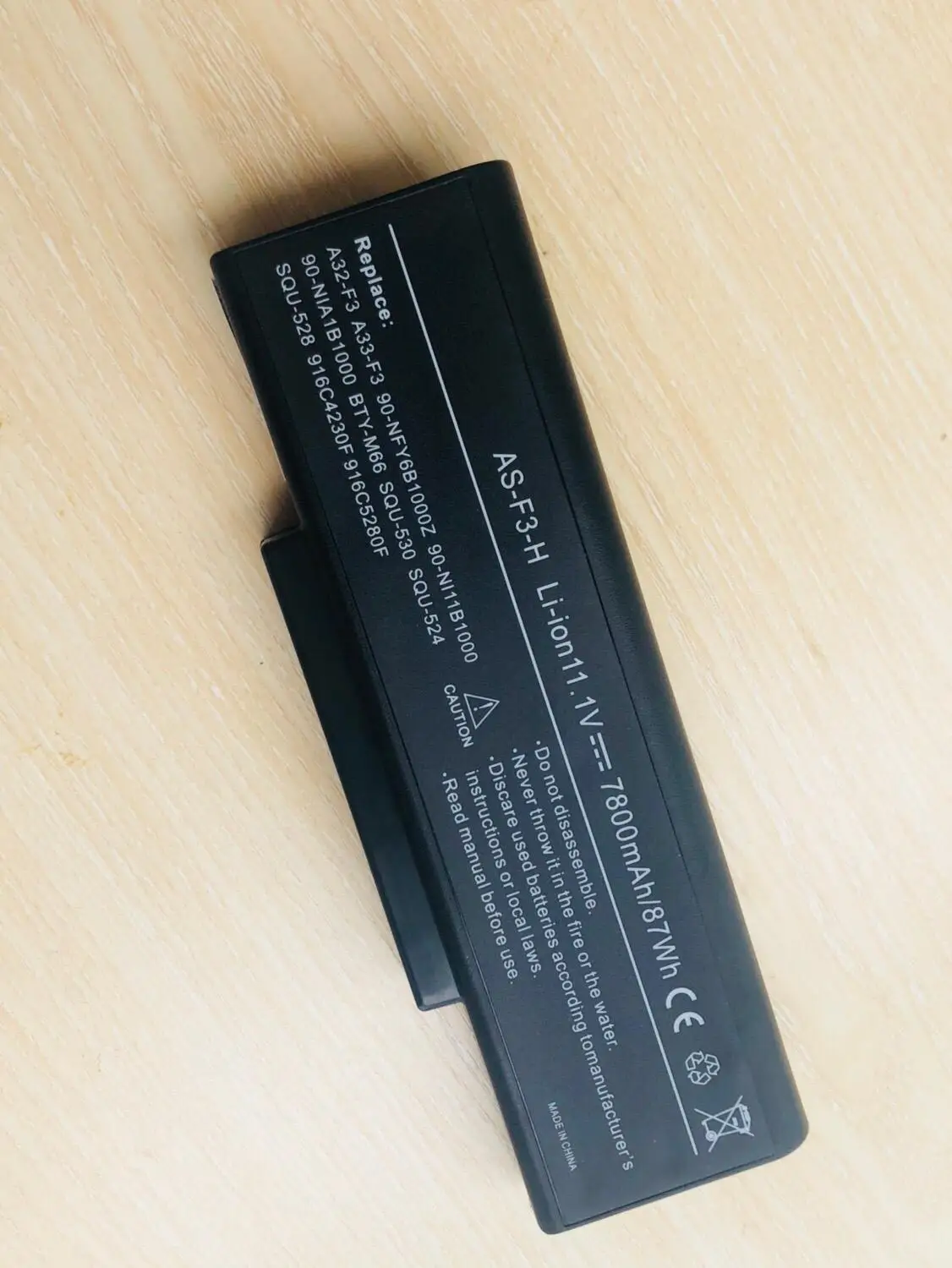 7800 мАч 9 ячеек ноутбук Батарея A32 F2 Z94 Z96 F3 для Asus Z53 S96 A9 MSI CBPIL48 CBPIL72|laptop battery|9 cell