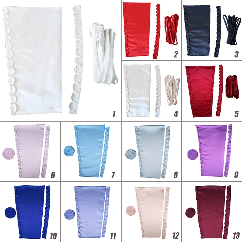 3 шт./компл. атласный корсет на молнии сменный свадебный наряд задняя часть